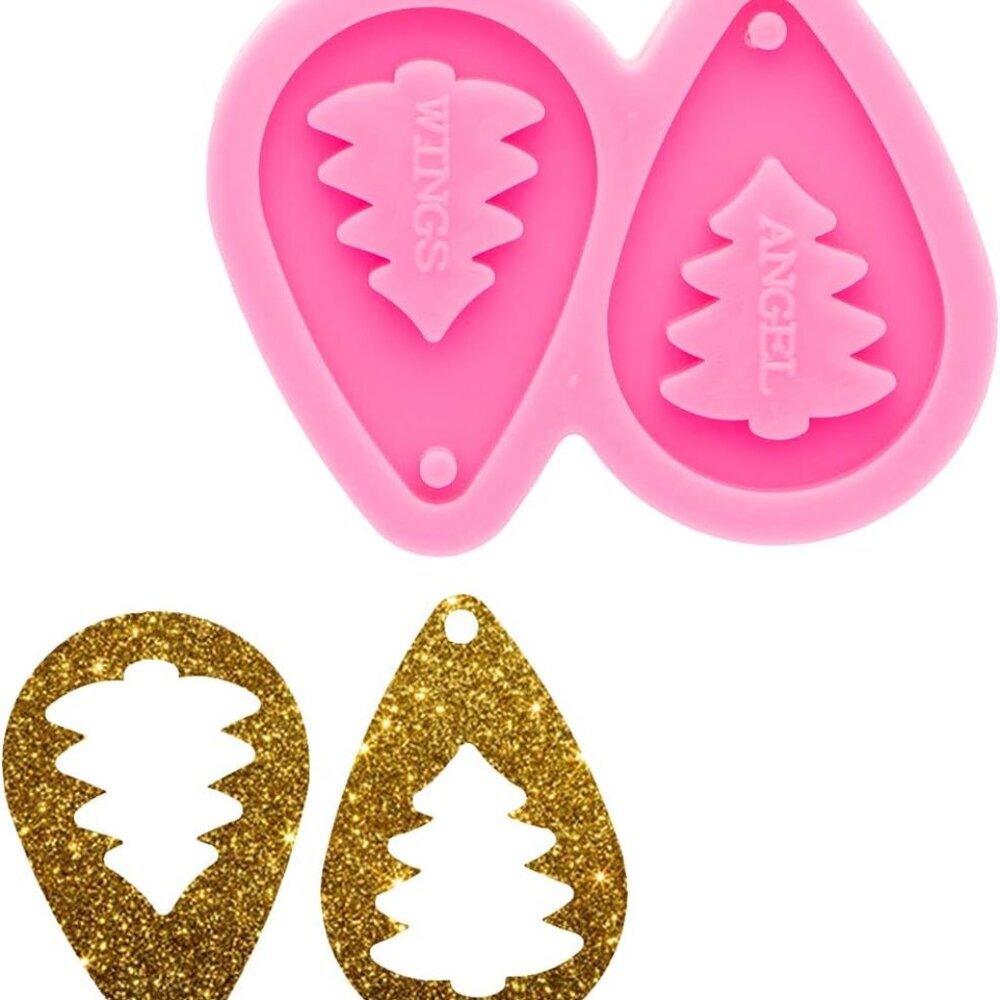 Super Glossy Christmas Tree Style Earring Silicone Molds Silicone Earring Mould